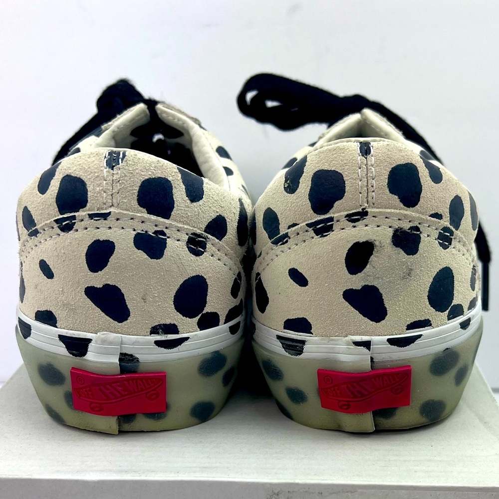 VANS OLD SKOOL NS VLT LX DALMATION, UPPER LEATHER, CRAM & BLACK, M 7.5, W 8.5 - Picture 5 of 17